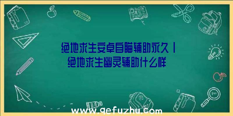 「绝地求生安卓自瞄辅助永久」|绝地求生幽灵辅助什么样